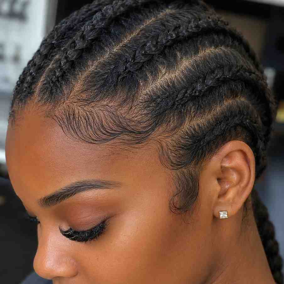 Senegalese Twists vs Box Braids: Which Is Better for Your Hair? Natural hairline with healthy edges framing a protective style